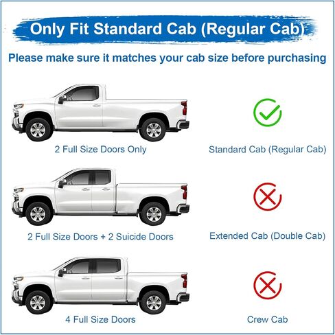 ألواح تشغيل من الفولاذ المقاوم للصدأ مقاس 6 بوصات متوافقة مع 19-23 Chevy Silverado/GMC Sierra 1500، 20-23 Silverado/Sierra 2500/3500 كابينة عادية، خطوات جانبية لسيارة Chevy Silverado Regular Cab in Saudi Arabia