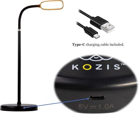 مصباح FlexLamp اللاسلكي القابل لإعادة الشحن من النوع C | أرضية مكتب 2 في 1 قابلة للتخصيص | 3 ألوان قابلة للتعديل معقوفة | تعتيم بدون خطوات | مصباح للبيانو كرافت غرفة النوم مكتب الدراسة القراءة التخييم in Saudi Arabia