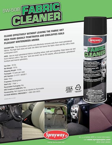 منظف ​​رغوي للقماش من سبراي واي، صافي 19 أونصة. (SW508) in Kuwait