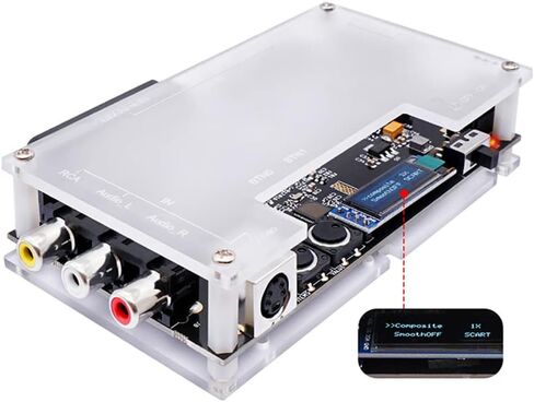 XBERSTAR OSSC Add-On Board with OSSC Open Source Scan Converter for NTSC PAL Retro Game (Transparent) in Saudi Arabia