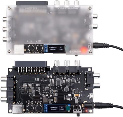 XBERSTAR OSSC Add-On Board with OSSC Open Source Scan Converter for NTSC PAL Retro Game (Transparent) in Saudi Arabia