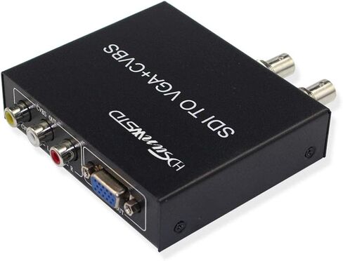 محول SDI (SD-SDI/HD-SDI/3G-SDI) إلى VGA+CVBS/AV+SDI يدعم 1080P للشاشة/الكاميرا/العرض مع محول الطاقة الأمريكي in Saudi Arabia
