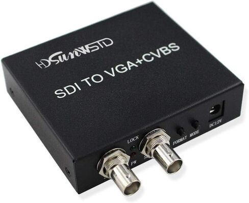 محول SDI (SD-SDI/HD-SDI/3G-SDI) إلى VGA+CVBS/AV+SDI يدعم 1080P للشاشة/الكاميرا/العرض مع محول الطاقة الأمريكي in Saudi Arabia