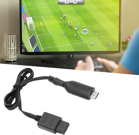 كابل PUSOKEI N64/NGC/SNES إلى HDMI، محول فيديو عالي الدقة 1080P HD لوحدة التحكم في الألعاب، التوصيل والتشغيل 3 أوضاع عرض مع سلك طاقة لشاشة التلفزيون in Kuwait