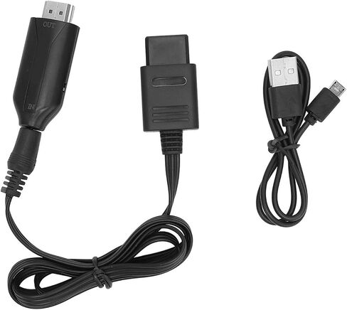 كابل PUSOKEI N64/NGC/SNES إلى HDMI، محول فيديو عالي الدقة 1080P HD لوحدة التحكم في الألعاب، التوصيل والتشغيل 3 أوضاع عرض مع سلك طاقة لشاشة التلفزيون in Kuwait
