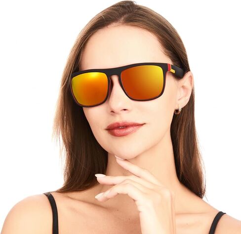 Polarized Sunglasses for Men Women, UV400 Protection Classic Sunglasses Ideal for Driving Cycling and Running in Saudi Arabia