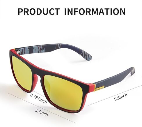 Polarized Sunglasses for Men Women, UV400 Protection Classic Sunglasses Ideal for Driving Cycling and Running in Saudi Arabia