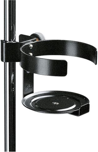 حامل مشروبات K&M König & Meyer 16020.000.55 - ملحق أنبوب حامل ميكروفون - يحمل الزجاجات والأكواب والنظارات - ملحق بدرجة احترافية - صناعة ألمانية - أسود in Kuwait