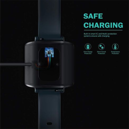 TUSITA Charger Compatible with Xiaomi Huami Amazfit Bip S / 1S / A1805 / A1916 - USB Charging Cable 3.3ft 100cm - Smartwatch Accessories in Saudi Arabia
