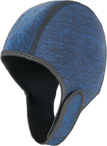 Thermal Swimming Cap, Neoprene Diving Hood Thermal Wetsuit Hood Cap Swim Caps with Chin Straps, Surfing Kayaking Scuba Swimming Caps for Men Women Sailing Water Sports in Saudi Arabia