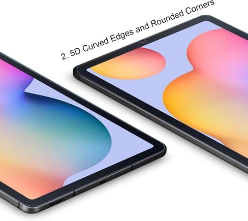 2- Pack Tempered Glass Screen Protector for Samsung Galaxy Tab S9 FE 9H Hardness Crystal Clear Scratch Resistant Bubble Free Easy Installation in Kuwait