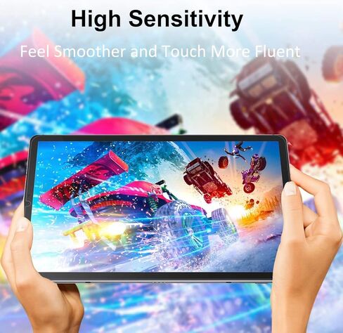 2- Pack Tempered Glass Screen Protector for Samsung Galaxy Tab S9 FE 9H Hardness Crystal Clear Scratch Resistant Bubble Free Easy Installation in Kuwait