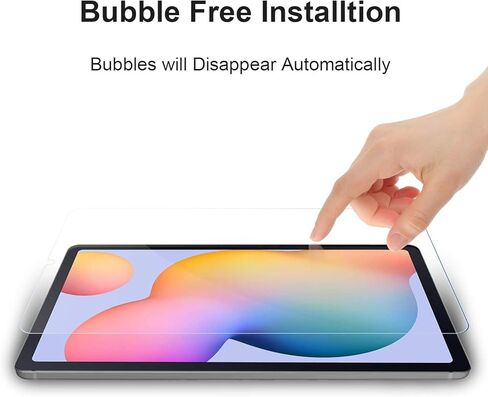 2- Pack Tempered Glass Screen Protector for Samsung Galaxy Tab S9 FE 9H Hardness Crystal Clear Scratch Resistant Bubble Free Easy Installation in Kuwait