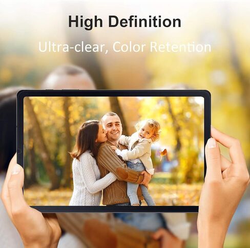2- Pack Tempered Glass Screen Protector for Samsung Galaxy Tab S9 FE 9H Hardness Crystal Clear Scratch Resistant Bubble Free Easy Installation in Kuwait