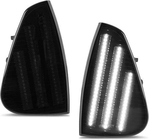 مجموعة مصابيح إشارة جانبية LED من Gempro لسيارة دودج تشارجر 2006 2007 2008 2009 2010 مصابيح إشارة الزاوية للسائق وجانب الركاب، قطعتان (أسود مدخن) in Saudi Arabia