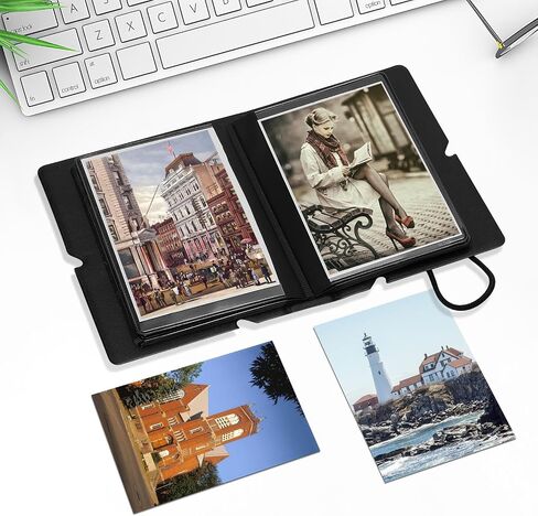 ألبوم صور صغير مكون من قطعتين مع 28 جيبًا مقاس 2x3 بوصة يناسب كاميرا Fujifilm Instax Mini 7s 8 9 11 25 26 40 50s 90 Evo Z2300 كاميرا فورية، بولارويد سناب، حامل بطاقة صور Kpop (أزرق بحري) in Kuwait