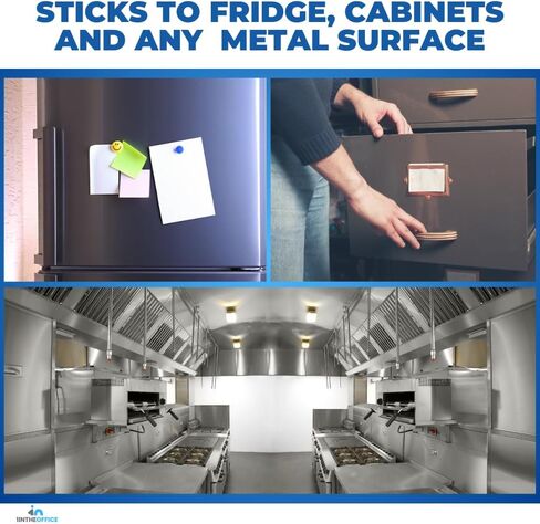 1InTheOffice Bulldog Clips 1.5 Inch - Heavy Duty Refrigerator Magnetic Clips - 1.3" (18 Pack) in Kuwait
