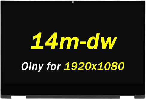 بديل لـ HP Pavilion x360 14m-dw 14t-dw 14-dw 14m-dw0013dx 14m-dw0023dx 14m-dw1023DX 14m-dw1033DX 14-dw1024nr 14-dw1010wm 14-dw1051cl Series 1920x شاشة عرض LCD تعمل باللمس مقاس 1080 بوصة مقاس 14 بوصة in Saudi Arabia