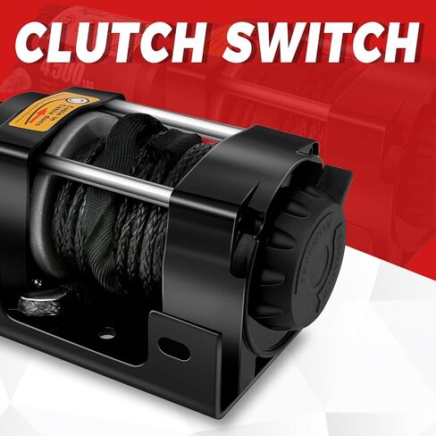 ونش 4500 رطل، ونش كهربائي 12 فولت لسحب ATV/UTV على الطرق الوعرة مع جهاز تحكم عن بعد لاسلكي ومقبض سلكي، دعامة تثبيت، مقاومة للماء IP66 in Kuwait