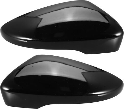 غطاء مرآة الرؤية الخلفية غطاء مرآة الباب الجانبي لسيارة Volkswagen Beetle 2013-2017 No.3C8857537/3C8857538 ABS بلاستيك أسود لامع 1 زوج in Saudi Arabia