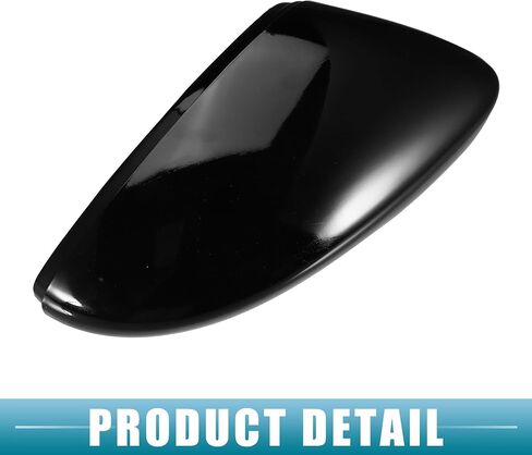 غطاء مرآة الرؤية الخلفية غطاء مرآة الباب الجانبي لسيارة Volkswagen Beetle 2013-2017 No.3C8857537/3C8857538 ABS بلاستيك أسود لامع 1 زوج in Saudi Arabia