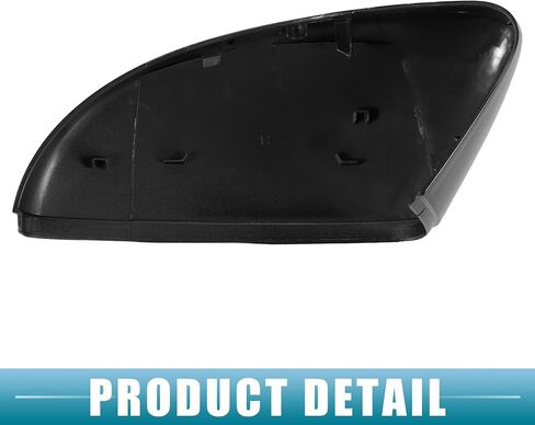 غطاء مرآة الرؤية الخلفية غطاء مرآة الباب الجانبي لسيارة Volkswagen Beetle 2013-2017 No.3C8857537/3C8857538 ABS بلاستيك أسود لامع 1 زوج in Saudi Arabia