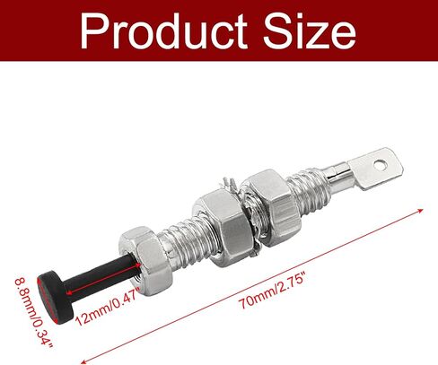 4 قطعة مفتاح دبوس الباب مؤقت عالمي قابل للتعديل مفتاح إنذار بونيه السيارة in Kuwait