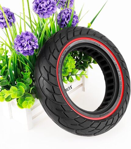 إطار قرص العسل 10 × 2.5، إطار جيب هوائي 60/70-6.5 لسكوتر سيجواي ناينبوت ماكس G30LP G30 الكهربائي (نمط الخط الأحمر) in Saudi Arabia