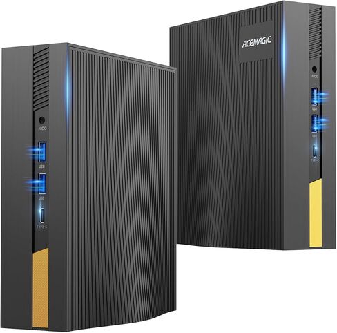 جهاز كمبيوتر صغير Intel i5-12450H(8C/12T حتى 4.4 جيجا هرتز) 16 جيجا DDR4 512 جيجا SSD، أجهزة كمبيوتر مكتبية صغيرة تدعم شاشة 4K ثلاثية/USB3.2/Type C/HDMI/WiFi6/BT5.2، كمبيوتر ألعاب صغير للمكتب والأعمال ،بيت in Kuwait