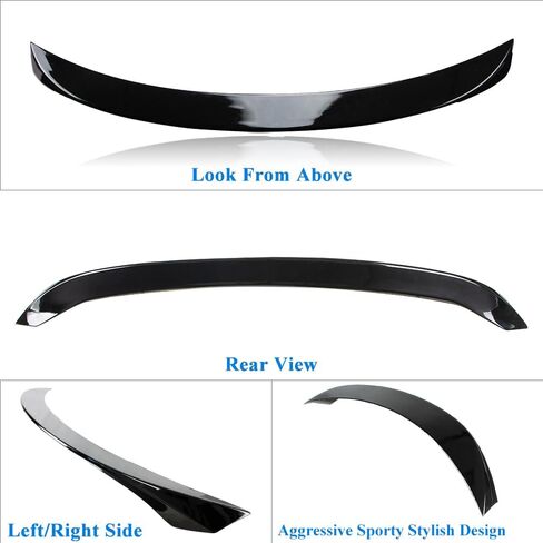 Q50 Trunk Spoiler Wing Compatible with 2014-2024 Infiniti Q50 Sedan Spoiler Carbon Fiber Hydro-Dipping Painted (DN-Type) in Kuwait