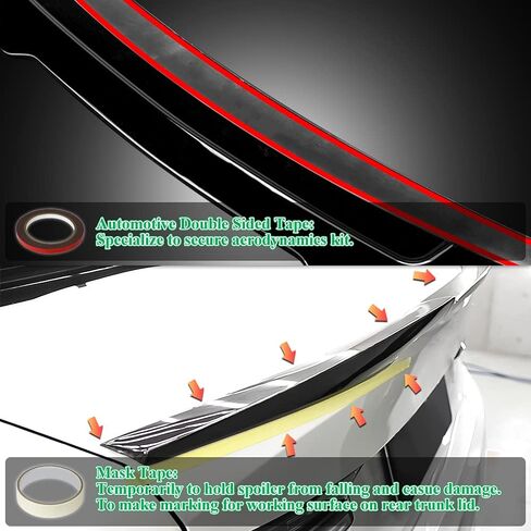 Q50 Trunk Spoiler Wing Compatible with 2014-2024 Infiniti Q50 Sedan Spoiler Carbon Fiber Hydro-Dipping Painted (DN-Type) in Kuwait