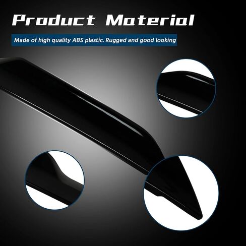 Rear Spoiler Compatible with 2008-2017 Challenger Demon Style Rear Trunk Lip Spoiler Wing,Without Camera (Matte Black) in Saudi Arabia