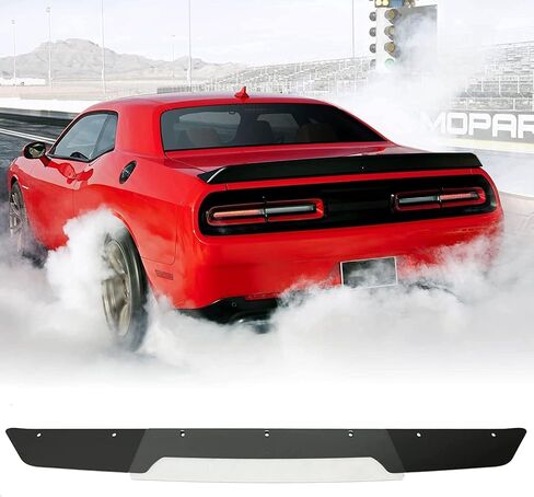 Rear Spoiler Compatible with 2008-2017 Challenger Demon Style Rear Trunk Lip Spoiler Wing,Without Camera (Matte Black) in Saudi Arabia