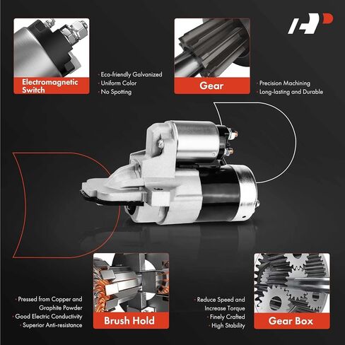 A-Premium Starter Motor Compatible with Ford Explorer 2013-2017, Fusion 2012-2016, Edge 2013-2018 & Lincoln MKZ MKC MKT, 2.0L 2.3L 2.5L, 12V 1.4KW 11-Teeth Clockwise, Replace# BB5T-11000-BA in Saudi Arabia