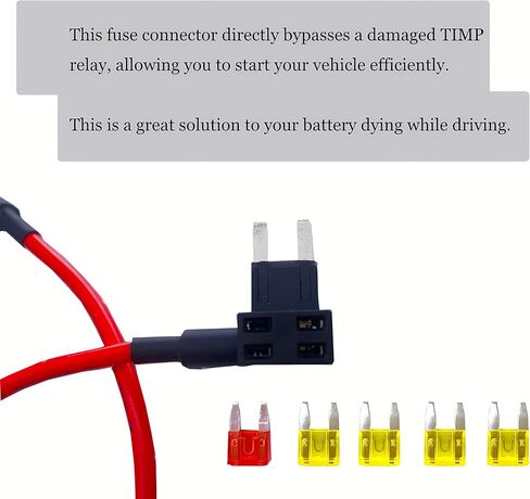 TIPM تجاوز كابل 14AWG فيوز محول 20AMPS فيوز حامل، متوافق مع 2007-2016 دودج رام 1500 2500 3500 جيب كرايسلر VW in Kuwait