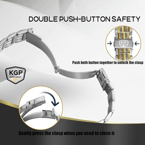 KGP® Magnetic Bracelets for Men Arthritis & Joint, Mens Adjustable Titanium Steel Magnetic Bracelet with 3X Strength Healing Magnets for Pain Relief, Magnetic Therapy Jewelry Gift for Men in Kuwait