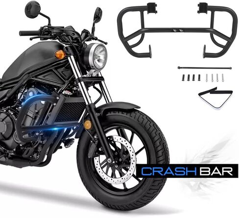 نسخة مطورة من واقي محرك الدراجة النارية قضبان التصادم السريع واقي مصد السيارة لموديلات 2017-2022 Honda Rebel CMX 300 CMX 500 in Kuwait