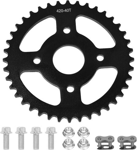 ضرس 40T لسلسلة 40/41/420 40 مم لاستبدال العجلة الخلفية الصغيرة للدراجة Coleman BT200X CT200U CT200U-EX Go-Kart Baja Warrior TrailMaster Massimo MB165 MB200 in Saudi Arabia