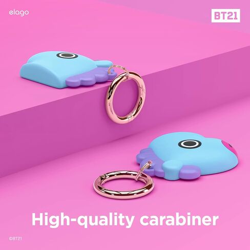 جراب Elago BT21 من السيليكون متوافق مع حافظة AirTag، ومفاتيح المسار، وحقائب الظهر، والمحافظ، وعلامة التتبع غير متضمنة [SHOOKY] [بضائع رسمية] in Saudi Arabia