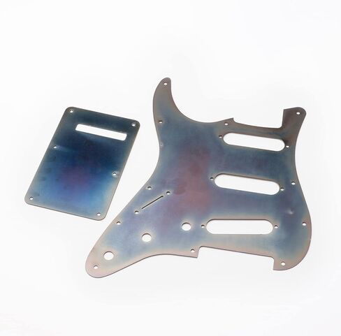 سبائك الألومنيوم البرونزية SSS 11 فتحة جيتار كهربائي Pickguard ST لوحة خلفية للحاجز ستراتوكاستر سترات مع 3 قطع مقابض تحكم، 5 طرق تبديل تبديل الأسلاك تسخير عدة in Kuwait