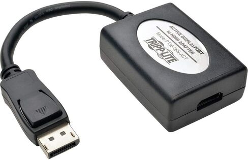 Tripp Lite DisplayPort 1.2 to HDMI Active Converter Adapter, HDCP/DPCP, 4Kx2K @24/30Hz, 6in (M/F) (P136-000-UHD-V2) black in Kuwait