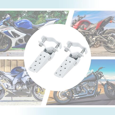 1 زوج 8 مللي متر الفولاذ المقاوم للصدأ العالمي للدراجات النارية للطي Rearsets الخلفية مسند القدمين Footpeg دواسة الوتد دراجة دراجة الدراجات الأسود in Kuwait
