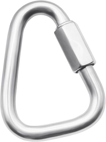 Anvin 2 Pack Quick Link M8 5/16 Inch Heavy Duty Carabiner D Shape Chain Links 1500LB Capacity Repair Utility Links Safety Chain Connector for Camping Outdoor Equipment Locking Hammocks Harness Leash in Kuwait