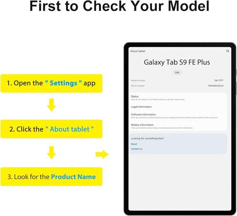واقي شاشة SPARIN مكون من قطعتين لجهاز Samsung Galaxy Tab S9 FE Plus 12.4 بوصة، زجاج مقسى عالي الدقة لجهاز Samsung Tablet S9 FE Plus 2023، مضاد للخدش، حساس للمس in Kuwait
