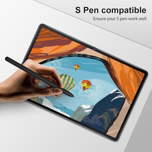واقي شاشة SPARIN مكون من قطعتين لجهاز Samsung Galaxy Tab S9 FE Plus 12.4 بوصة، زجاج مقسى عالي الدقة لجهاز Samsung Tablet S9 FE Plus 2023، مضاد للخدش، حساس للمس in Kuwait