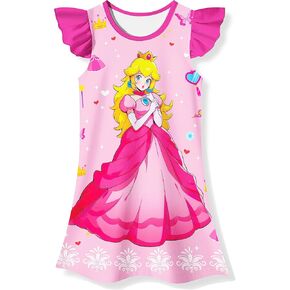 Princess Dress for Girls - Toddler Summer Casual Cartoon Outfit, Birthday Party Gift