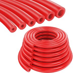Hnyyzl 6pcs red silicone kit kit - 1/8 "5/32" 3/16 "1/4" 5/16 "3/8"