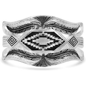 Montana Silversmiths شجاعة المرأة وقوة سوار الكفة قطع الريشة - BC4343 مقاس واحد
