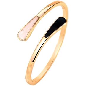 Gold Cuff Bangle Bracelet for Women Personalized Cubic Zirconia Open Bracelets Adjustable Oval Crystal Bangles Bracelets for Her