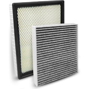 Engine Cabin Air Filter Kit Fit for Chevy GMC Cadillac Silverado Suburban Tahoe Yukon Sierra 1500 2500 3500 2014-2020 Replace CA8755A 22808781 CF11809 22845992